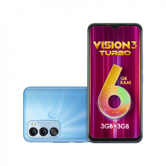 Itel Vision3 Turbo (6.6-inch HD+ IPS Waterdrop Display| 3GB RAM+3GB Turbo RAM and 64GB ROM Memory