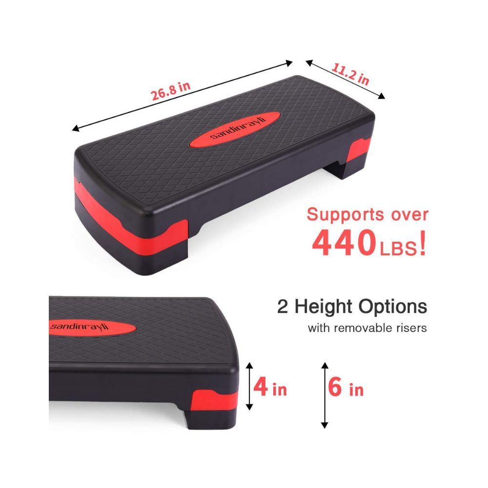 JAXPETY New 27'' Fitness Aerobic Step Adjust 4