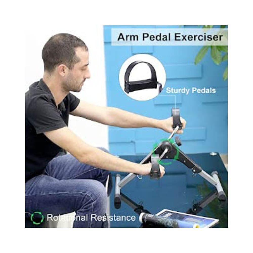 Jayi Jay Gym Mini Exercise Portable Folding Cycle Fitness Peddler Cycle Desk Bike
