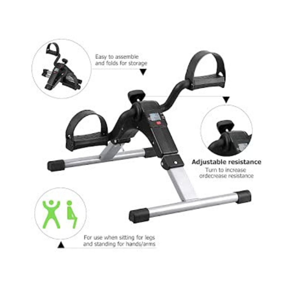 Jayi Jay Gym Mini Exercise Portable Folding Cycle Fitness Peddler Cycle Desk Bike