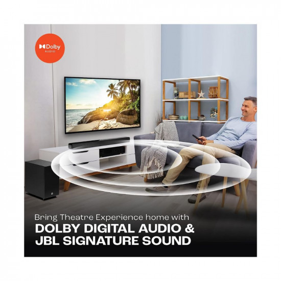 JBL Cinema SB271, Dolby Digital Soundbar with Wireless Subwoofer for Extra Deep Bass
