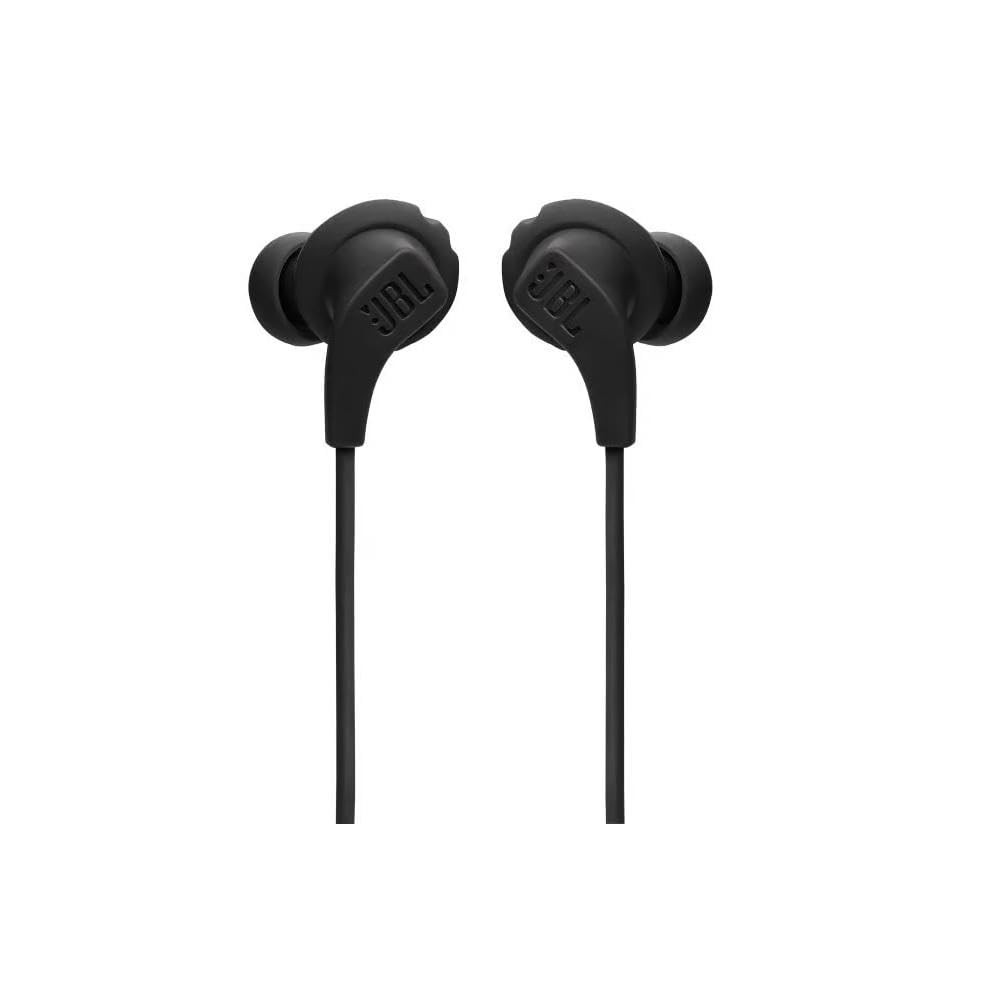 JBL Endurance Run 2 Sports in Ear Wired Earphones with Mic Pure Bass Sweatproof Flexsoft eartips Magnetic Earbuds Fliphook  TwistLock Technology with Voice Assistant Support for Mobiles Black
