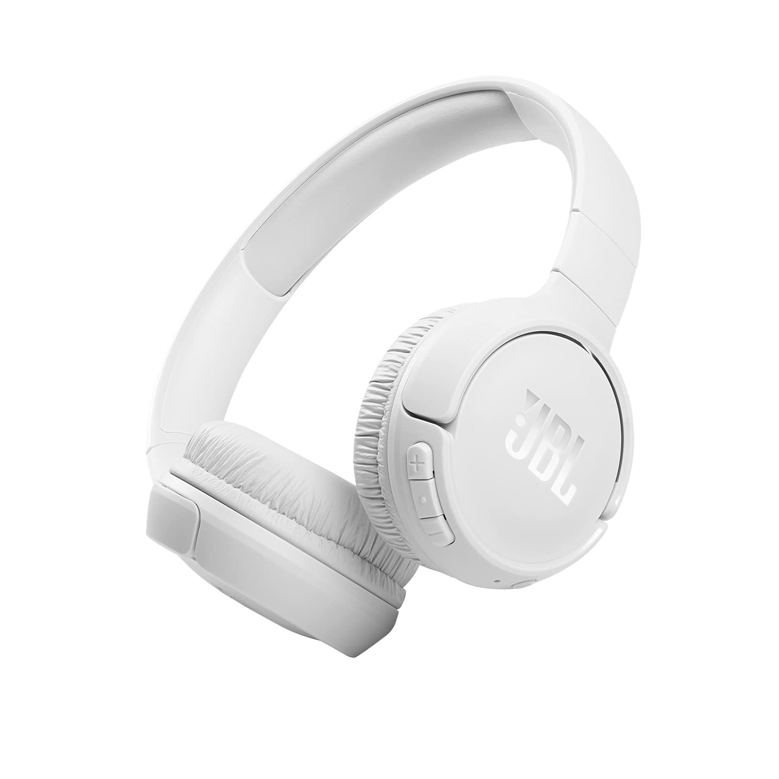 JBL Tune 510BT On Ear Wireless Headphones with Mic up to 40 Hours Playtime Pure Bass Quick Charging Dual Pairing Bluetooth 50  Voice Assistant Support for Mobile Phones White