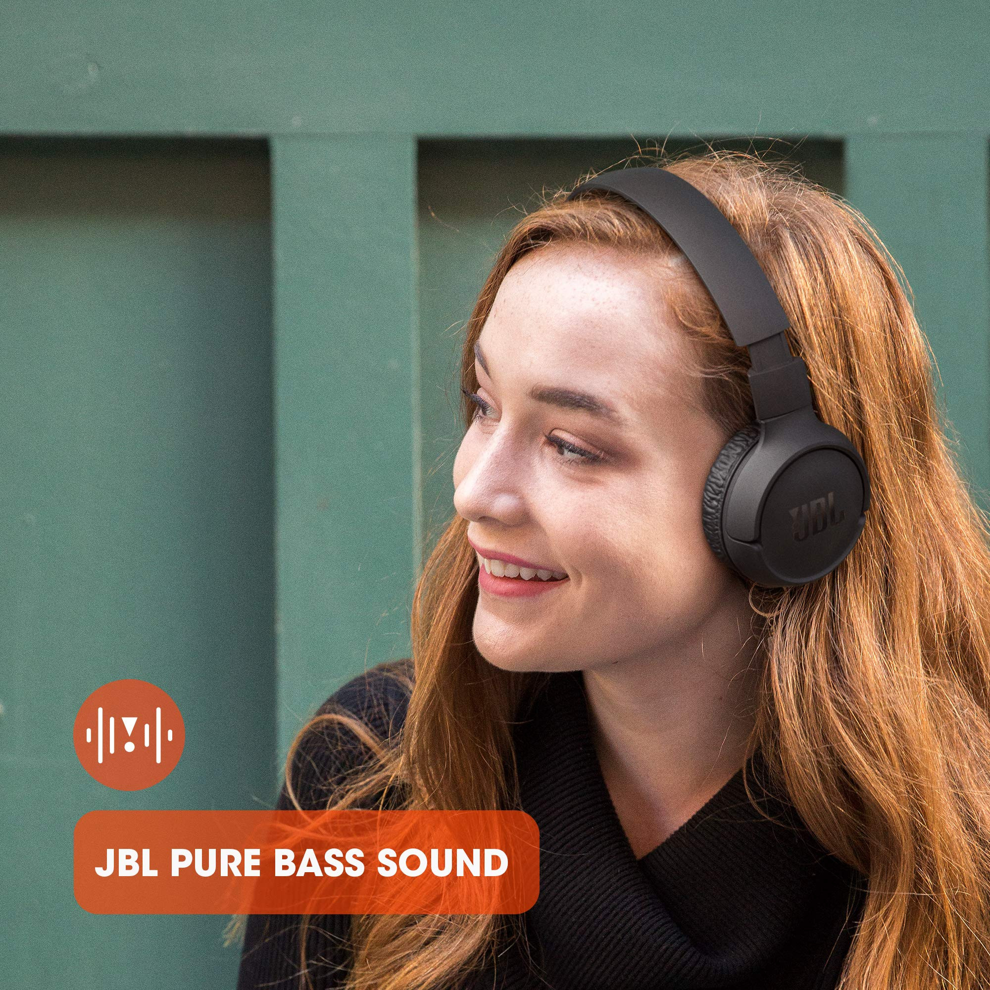 JBL Tune 510BT On Ear Wireless Headphones with Mic up to 40 Hours Playtime Pure Bass Quick Charging Dual Pairing Bluetooth 50  Voice Assistant Support for Mobile Phones Black