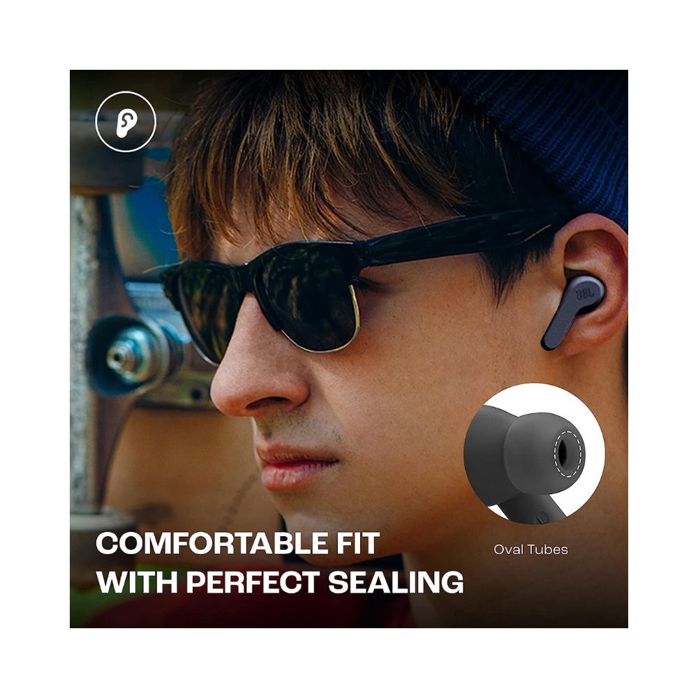 in-Ear Wave (TWS) JBL Earbuds Mic,(Black) Beam with