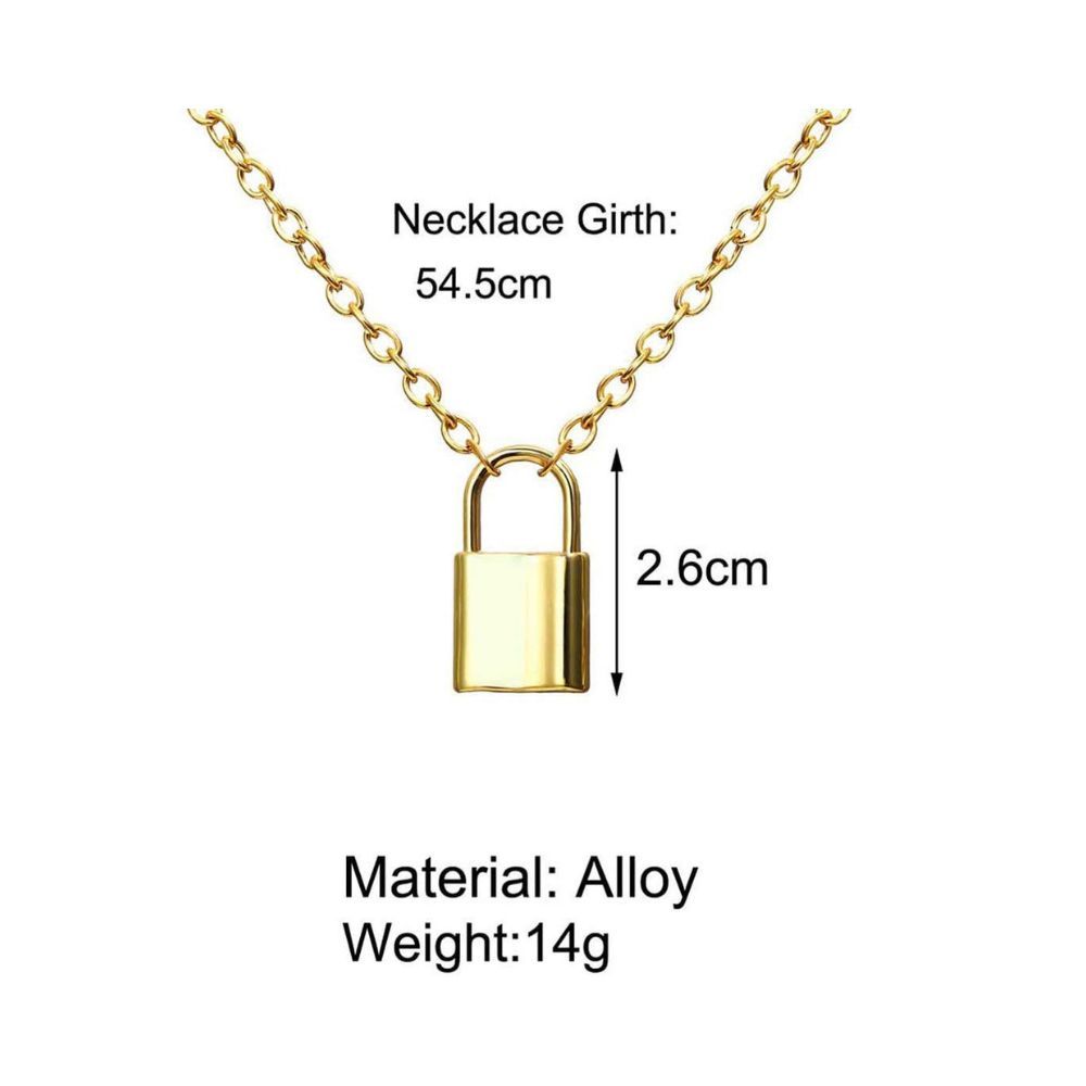 Jewels Galaxy Lock style Layered Necklace
