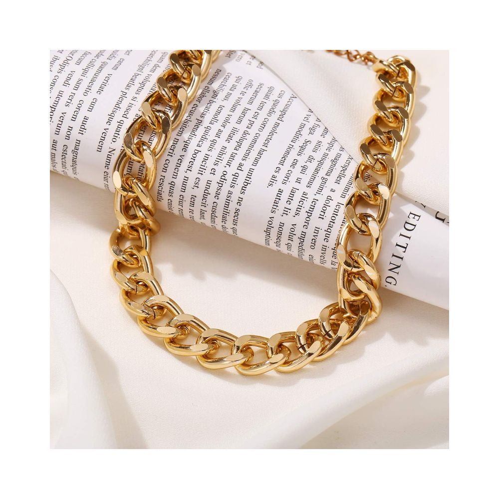 Jewels Galaxy Tantalizing Gold Plated Necklace for Women