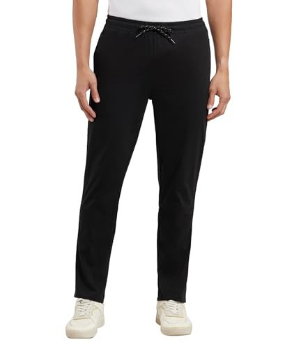 Buy ZEDD Black Solid Cotton Blend Relaxed Fit Men's Track Pant | Shoppers  Stop