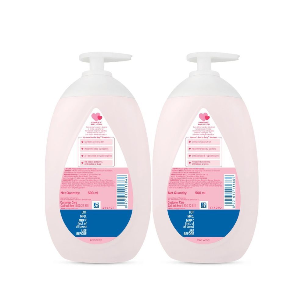 Johnson's Baby Lotion 500ml (Pack of 2)
