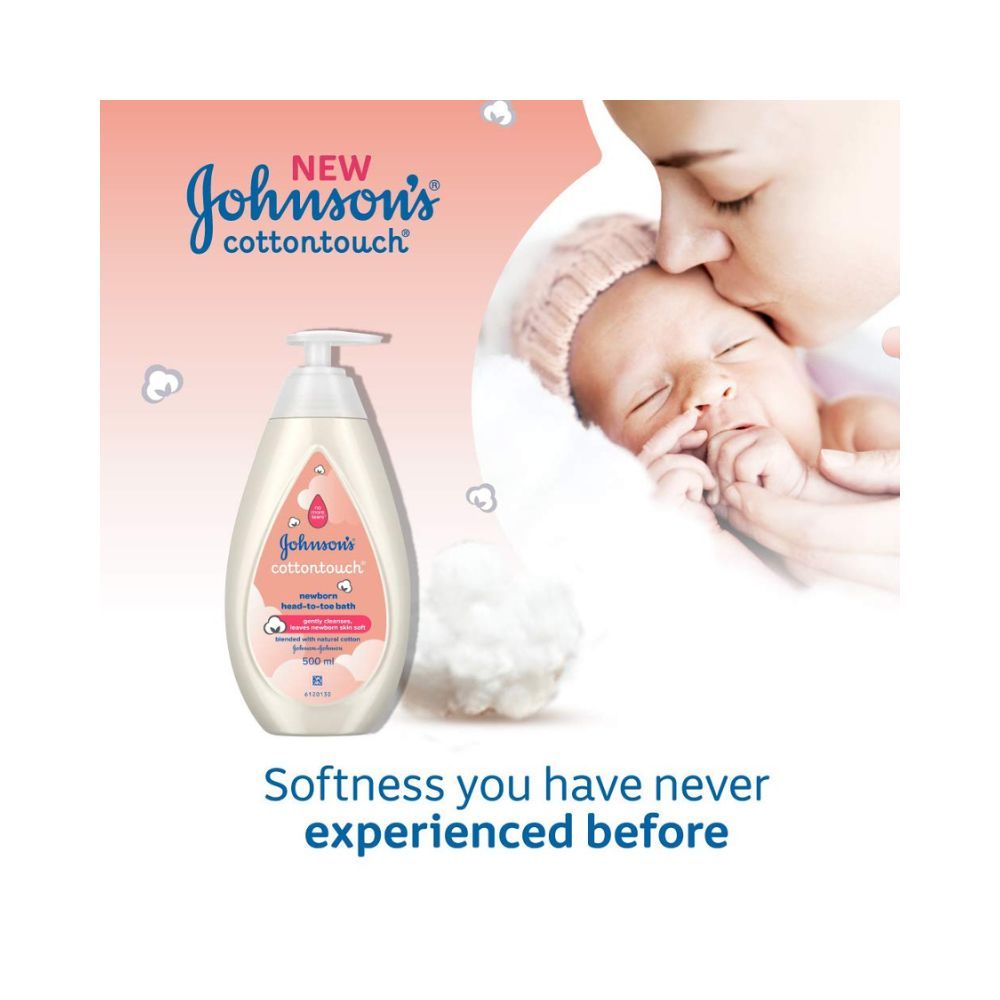 Johnson's CottonTouch Newborn Baby Head-To-Toe Bath