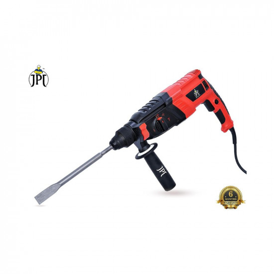 JPT 1050W 26MM Corded Variable Speed Sds-Plus Concrete/Masonry Rotary Hammer/Chipping Drill with Carrying Case, Blue;Black