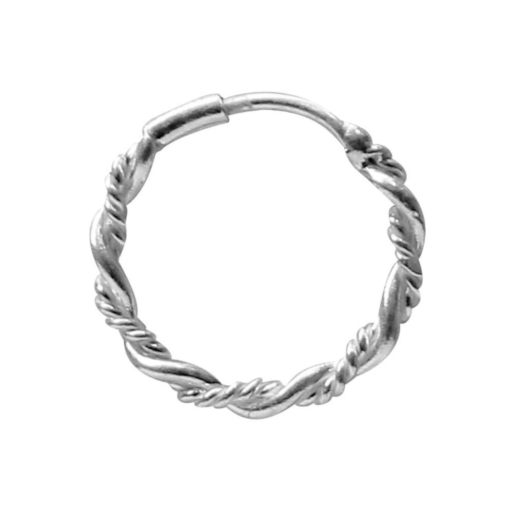 JSAJ PLAIN OXIDIZED NOSE BALI NOSE RING 925 STERLING SILVER FOR GIRLS WOMENS