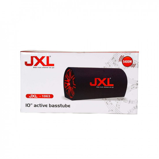 JXL 1063 10 Inch Active Bass Tube Subwoofer with Inbuilt Amplifier 5400W (Black)