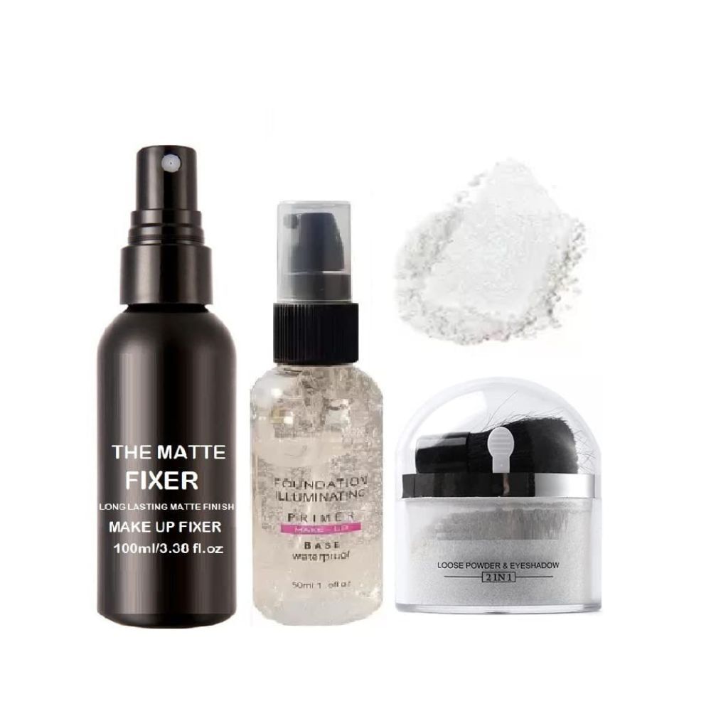 KAIASHA combo makeup kit for women 1 fixer spray for face makeup 1 primer fixer