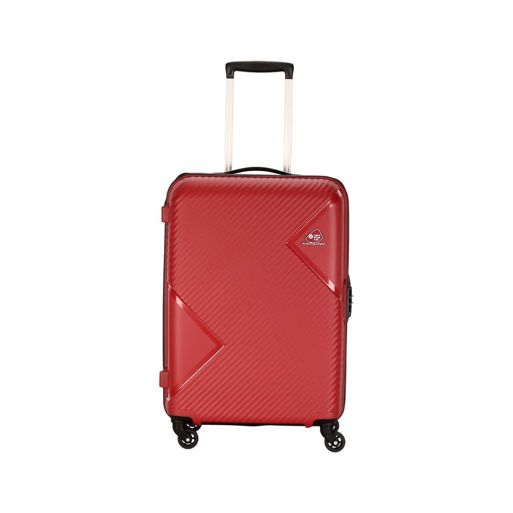 Kamiliant by American Tourister Kam Zakk Polypropylene 26 inch Red Hardsided Check-in Luggage (KAM Zakk SP 68CM - Crimson RED)
