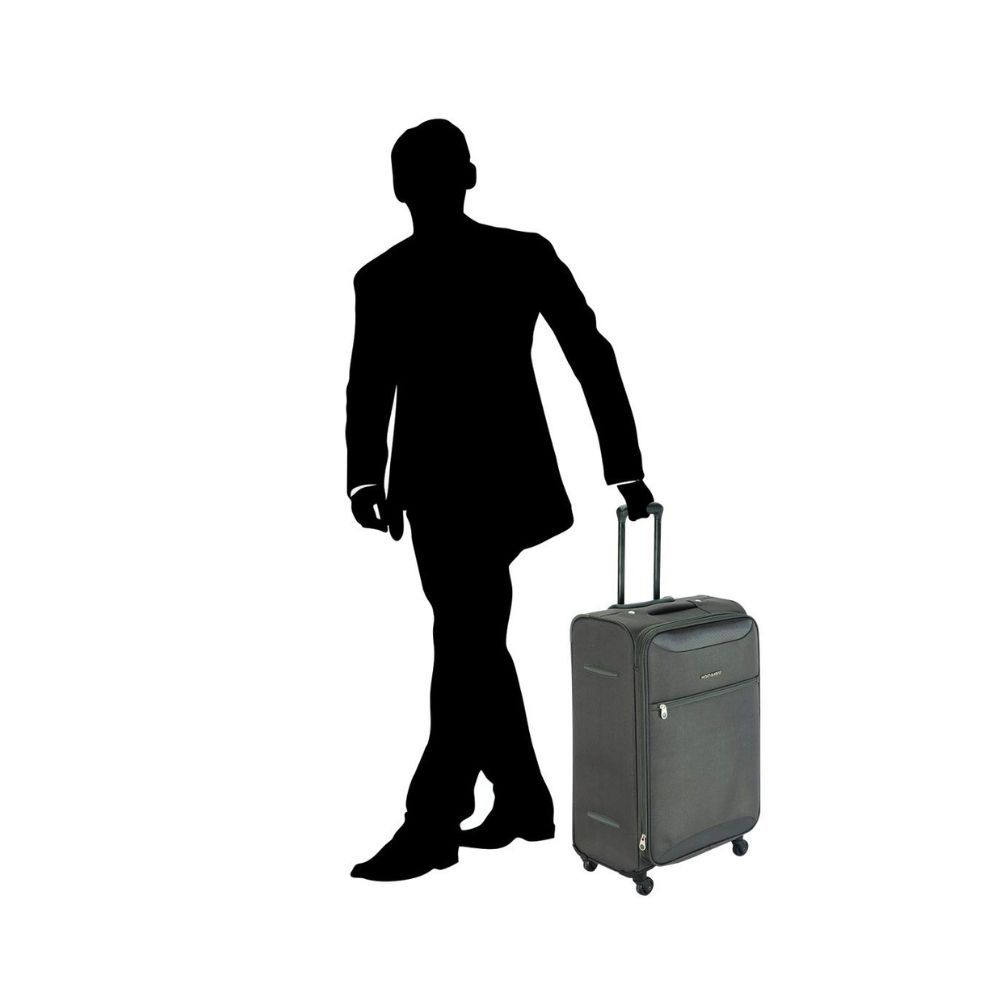 Kamiliant by American Tourister Zaka Polyester 67 cms Grey Softsided Check-in Luggage (KAM ZAKA SP 67 cm - Grey)