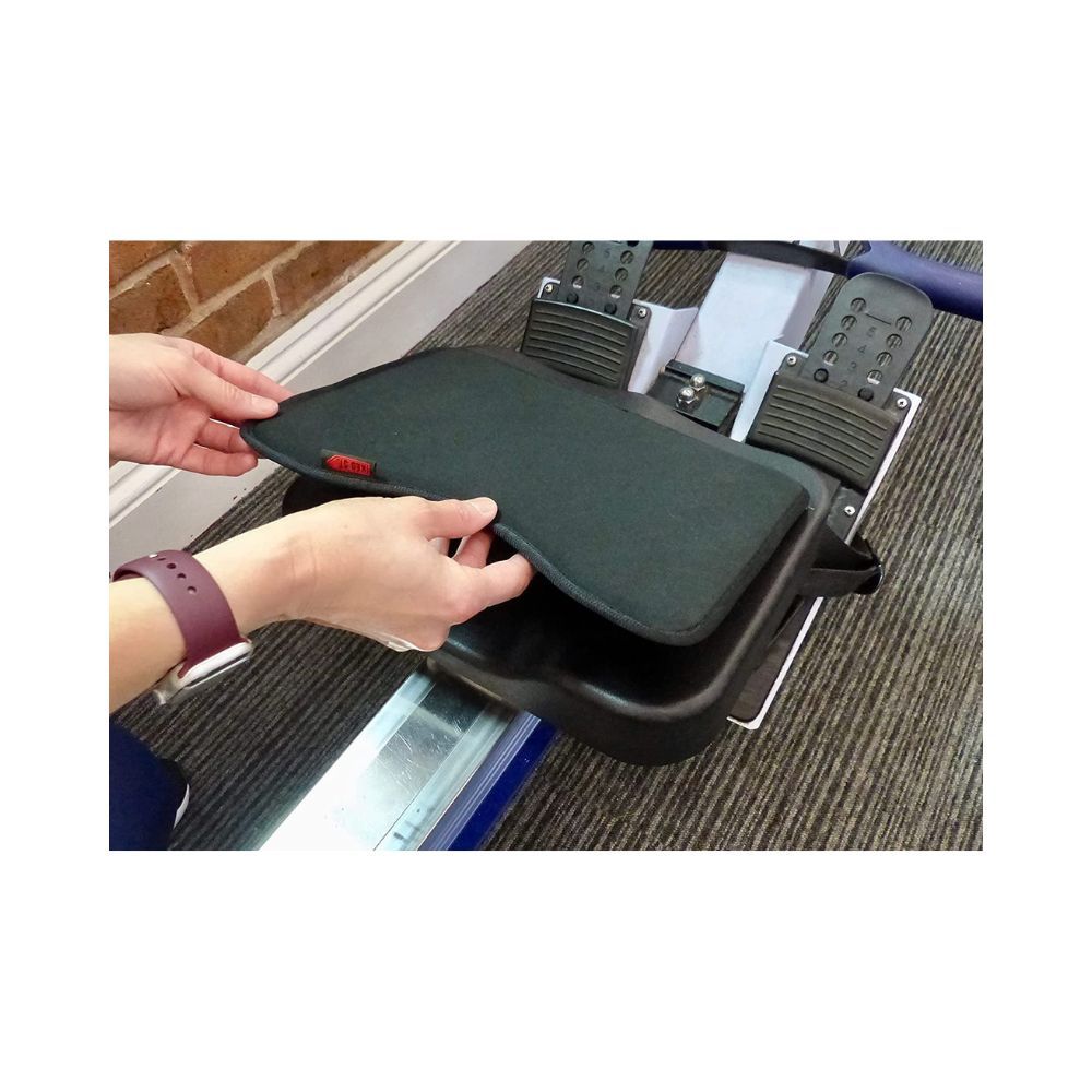 KEO ST. Rowing Machine Seat Pad - Low Profile Cushion for Concept 2, Hydrow, Nordictrack Rowers - Complete with Microfiber Cooling Towel