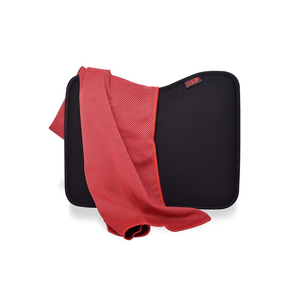 KEO ST. Rowing Machine Seat Pad - Low Profile Cushion for Concept 2, Hydrow, Nordictrack Rowers - Complete with Microfiber Cooling Towel
