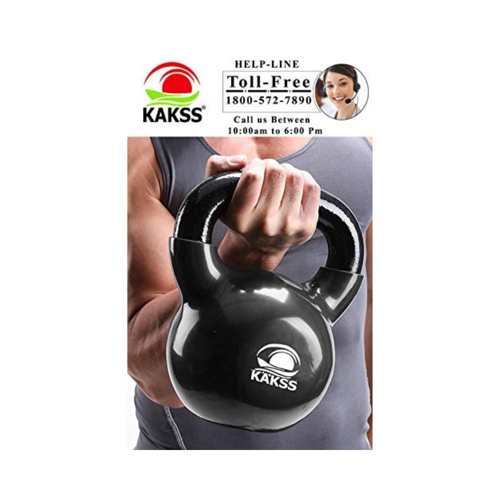 Kettle Bell for Gym & Workout (Size: 12 KG (Black))