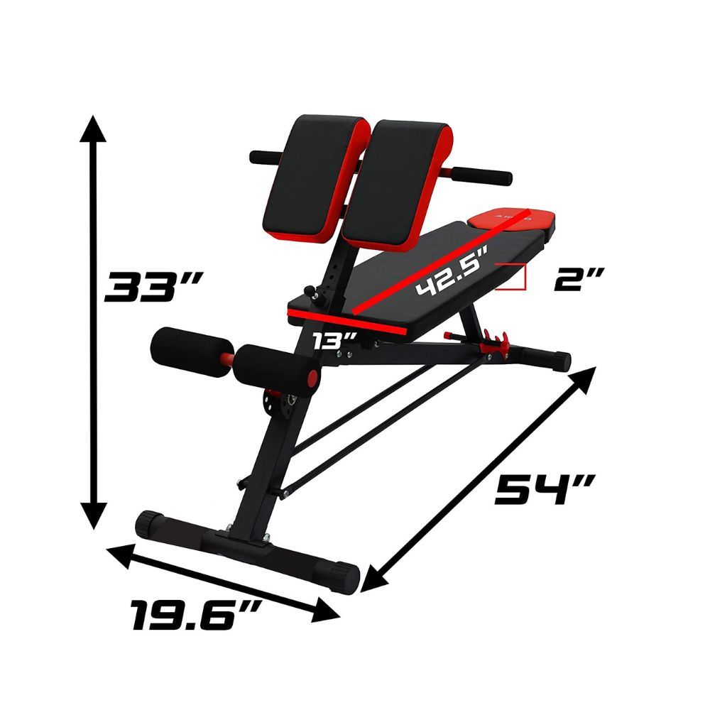 Kobo EB-1013 Steel Multi Function Imported 10 Exercises Adjustable Dumbbell Bench EB-1013