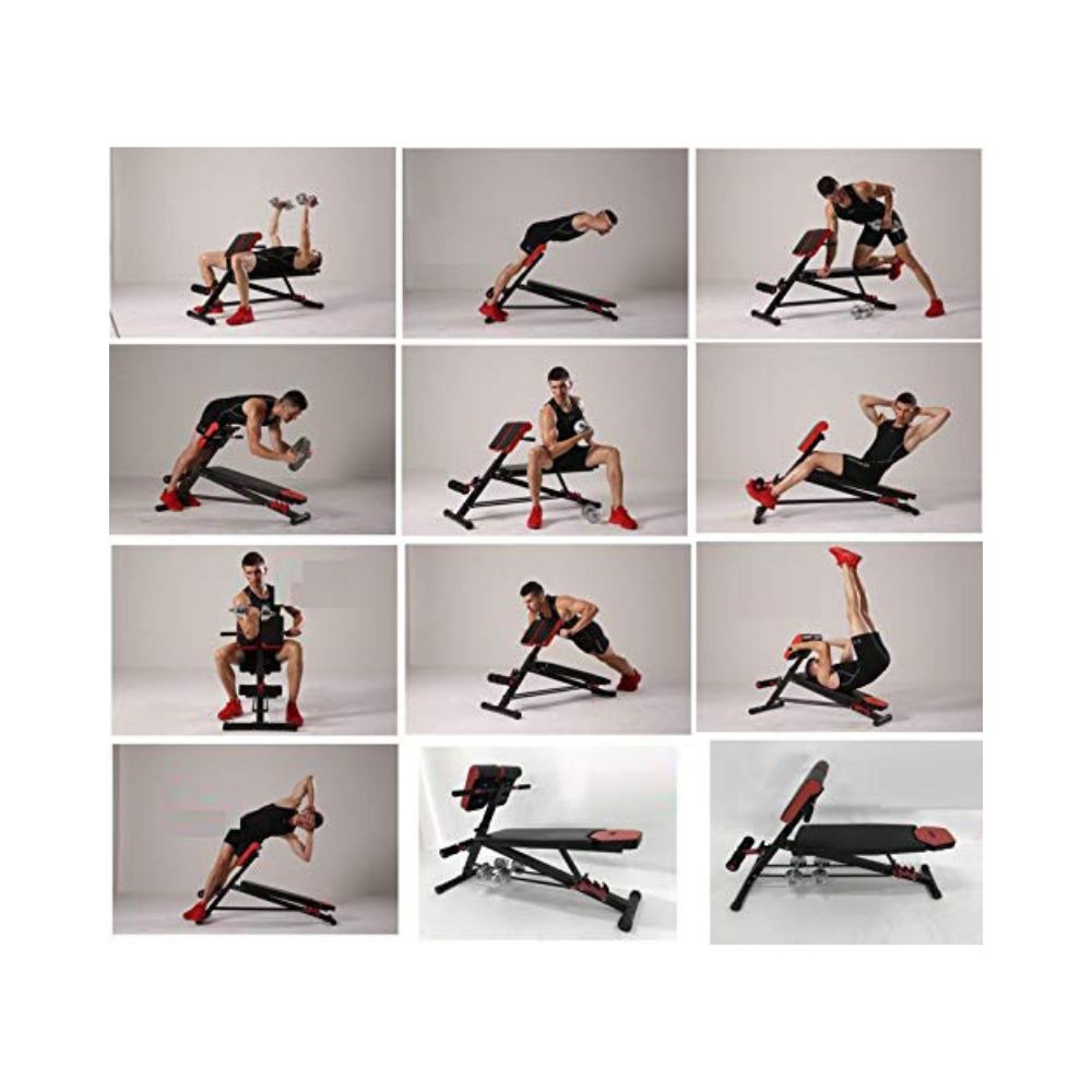 Kobo EB-1013 Steel Multi Function Imported 10 Exercises Adjustable Dumbbell Bench EB-1013