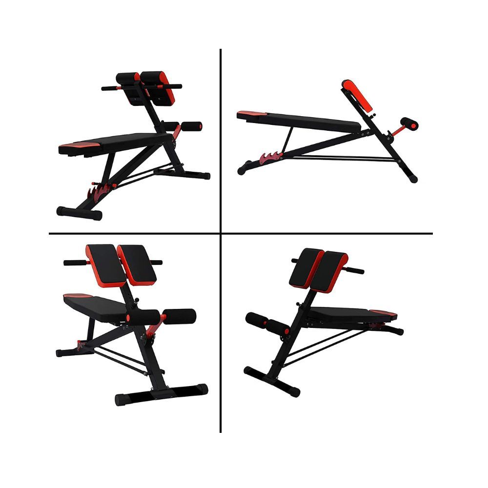 Kobo EB-1013 Steel Multi Function Imported 10 Exercises Adjustable Dumbbell Bench EB-1013