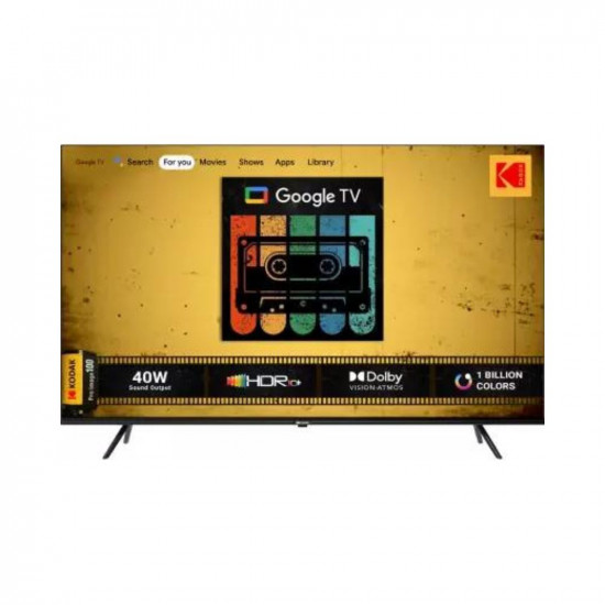 KODAK 126 cm (50 inch) Ultra HD (4K) LED Smart Google TV 2023 Edition with HDR10+ and Dolby Atmos (50CAPROGT5012)