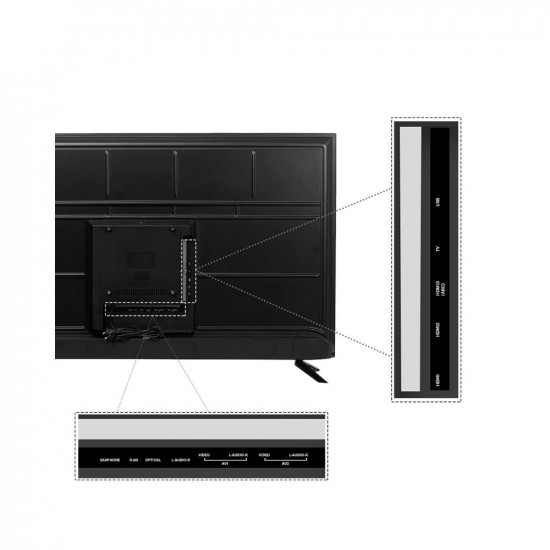 Kodak 139 cm (55 inches) Bezel-Less Design Series 4K Ultra HD Smart Android LED TV 55UHDX7XPROBL (Black)