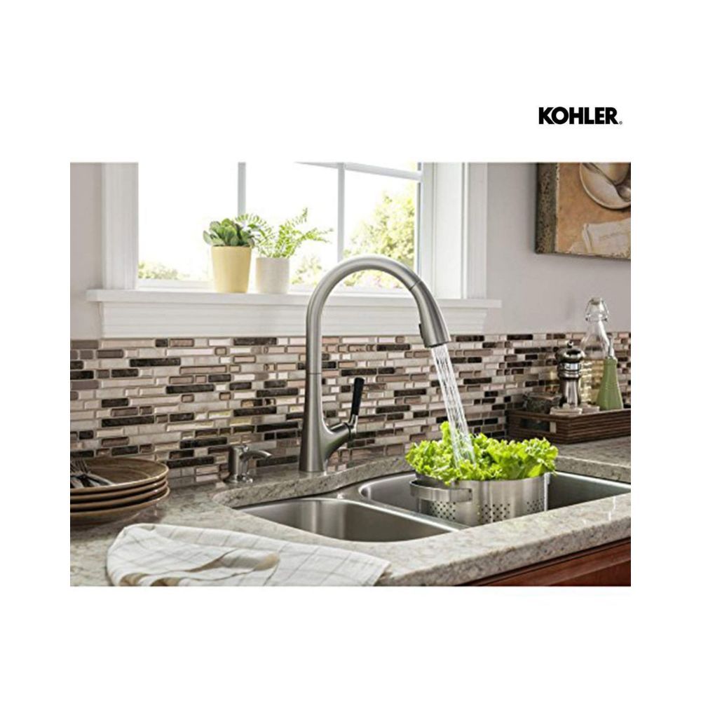 Kohler Malleco Pulldown Sink Tap for Kitchen - Vibrant Stainless Painted Finish
