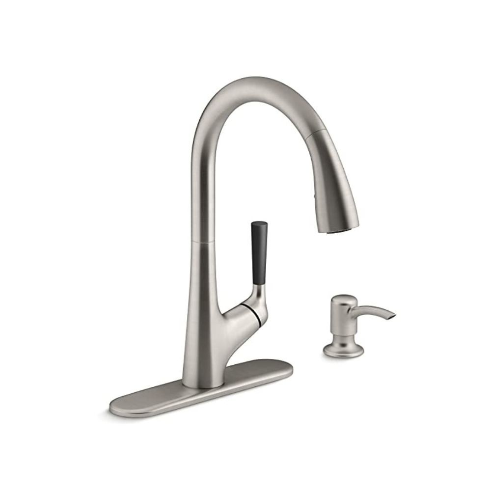 Kohler Malleco Pulldown Sink Tap for Kitchen - Vibrant Stainless Painted Finish