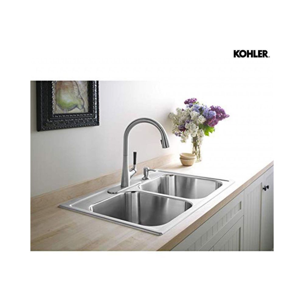 Kohler Malleco Pulldown Sink Tap for Kitchen - Vibrant Stainless Painted Finish