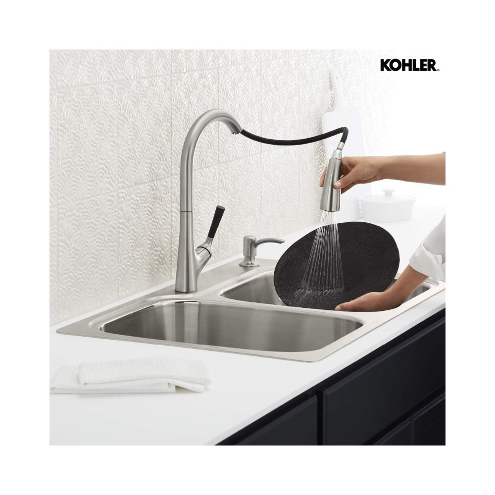 Kohler Malleco Pulldown Sink Tap for Kitchen - Vibrant Stainless Painted Finish
