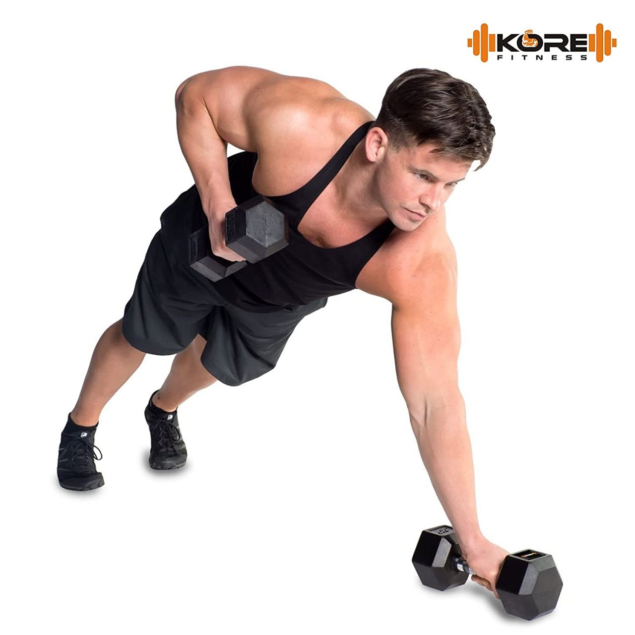 KORE DM-HEXA-5KG-COMBO16 DUMBBELLS (Total = 10 kg)