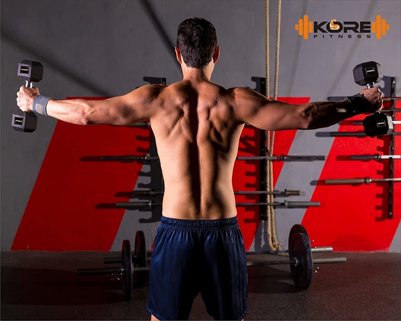 KORE DM-HEXA-5KG-COMBO16 DUMBBELLS (Total = 10 kg)