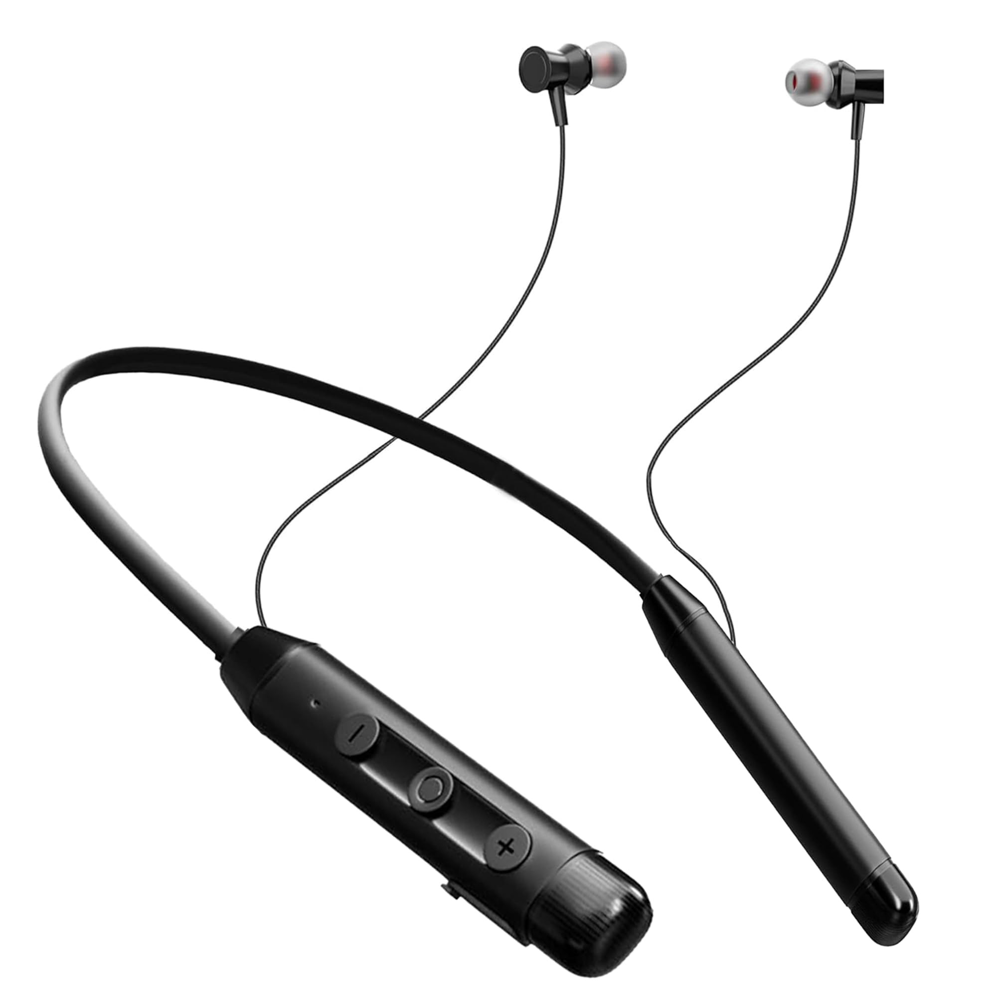 Kratos Neckband Bluetooth Headphones with 20 hrs Playtime Deep Bass Stereo SoundHD CallsRich Music ExperienceVoice AssistantType C Fast Charging BT V 52 Neckband Earphones with Magnetic Earbud