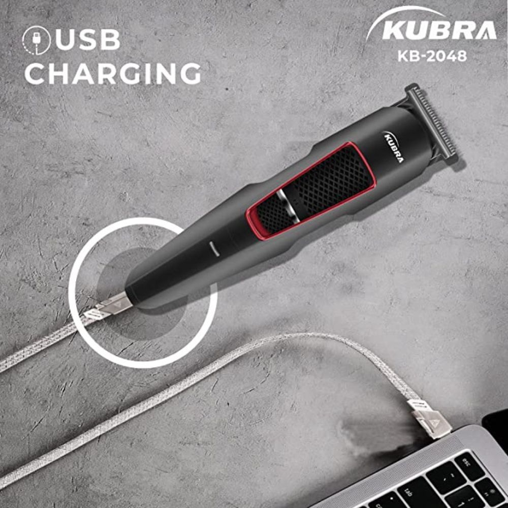 Kubra KB - 2048 professional trimmer for men with T-Blade (Black)