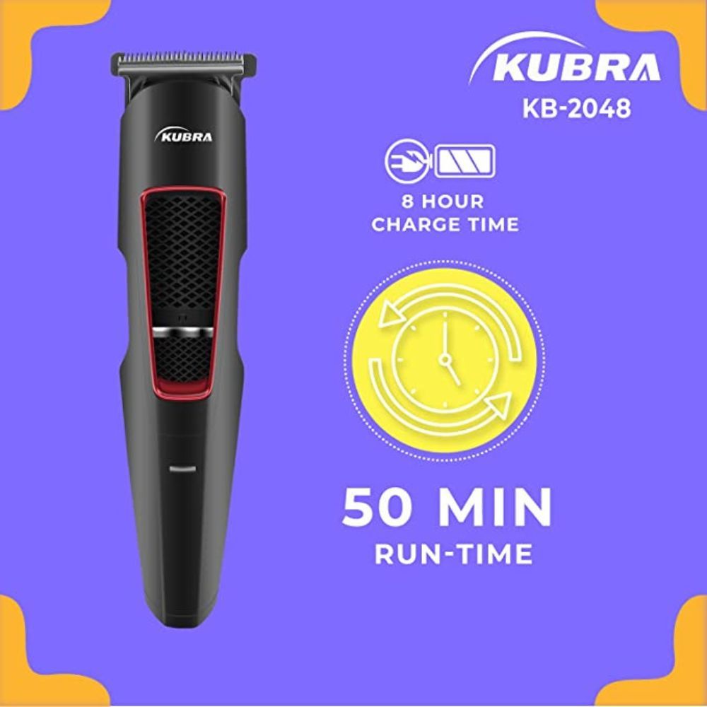 Kubra KB - 2048 professional trimmer for men with T-Blade (Black)