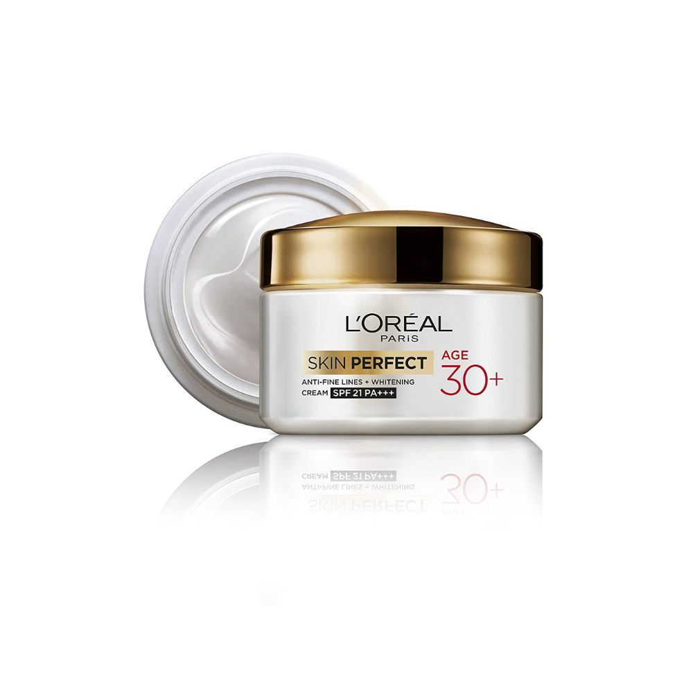 L'OrÃ©al Paris Anti-Fine Lines Cream, With SPF21 PA+++, Fights Signs of Aging, Day Cream, For Users Over 30, Skin Perfect 30+, 50g
