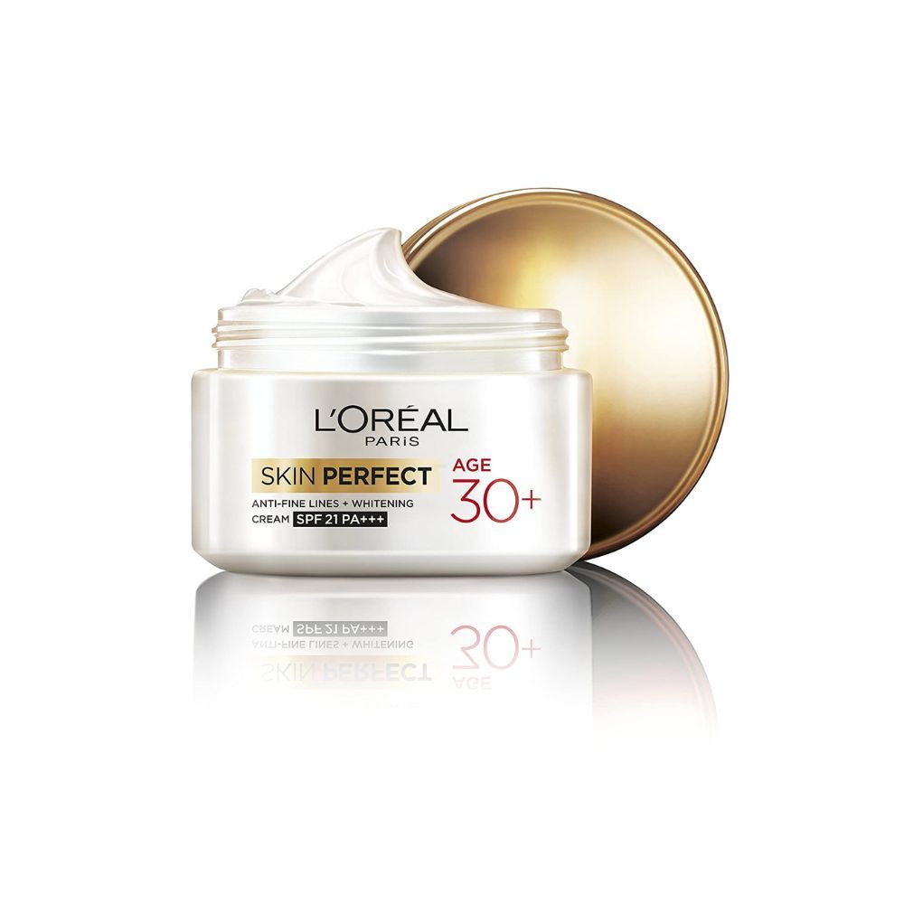 L'OrÃ©al Paris Anti-Fine Lines Cream, With SPF21 PA+++, Fights Signs of Aging, Day Cream, For Users Over 30, Skin Perfect 30+, 50g
