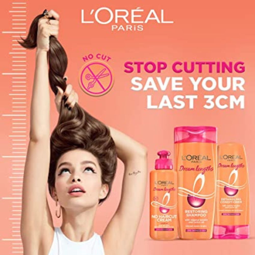 L'OrÃ©al Paris Shampoo, Nourishes, Repair & Shine, For Long and Lifeless Hair, Dream Lengths, 180 ml