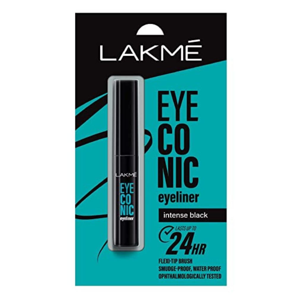 LAKMÃ Eyeconic Liquid Eyeliner, Black, Matte Finish, 4.5 ml