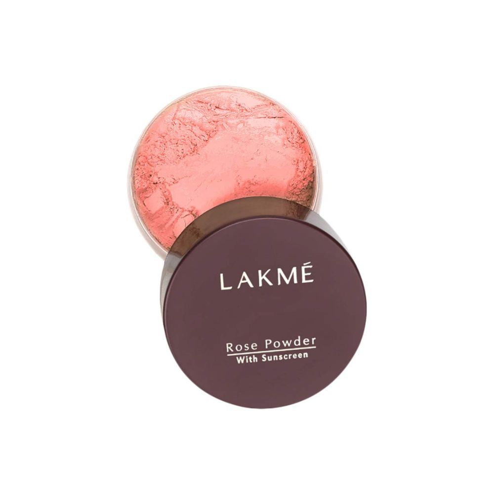 LAKMÃ Face It Compact, Pearl, 9 g & Lakme Rose Loose Face Powder with Sunscreen