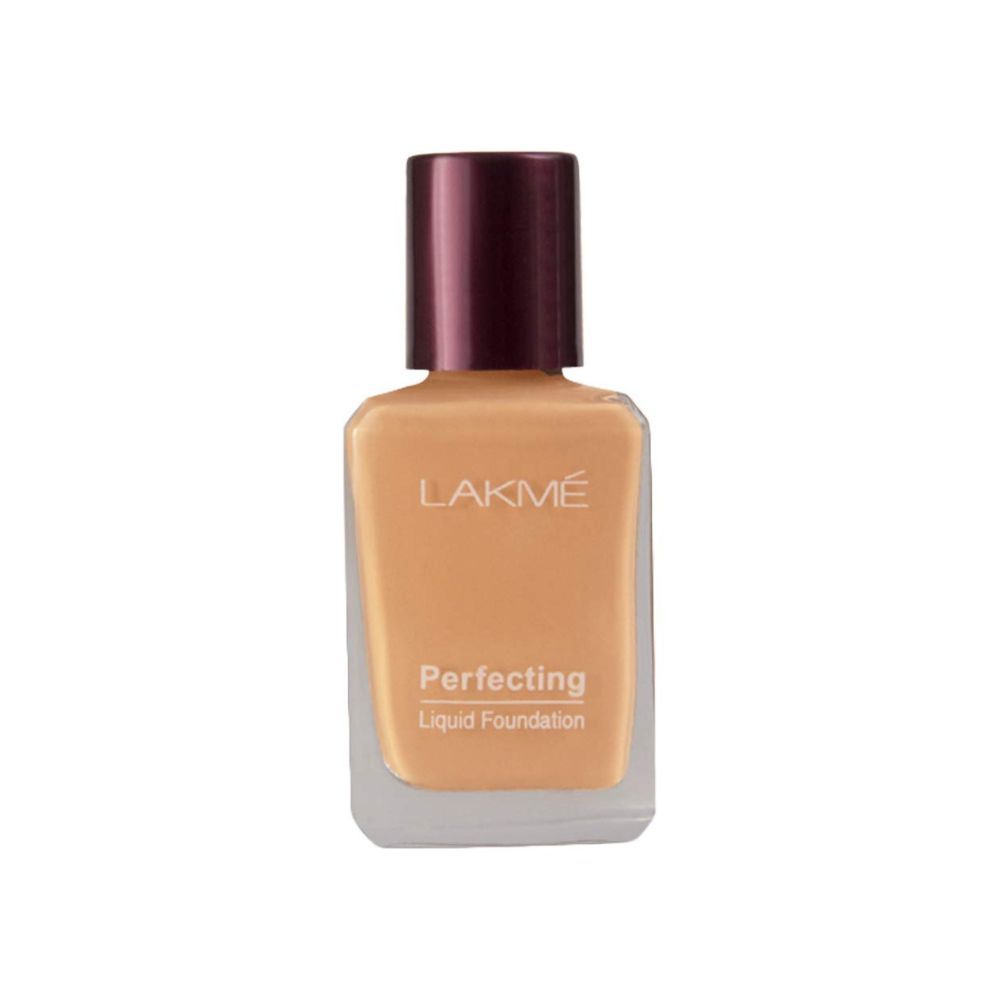 LAKME Perfecting Liquid Foundation, Marble, Waterproof Full Coverage Long Lasting, Dewy Finish Glow, 27ml (Beige)