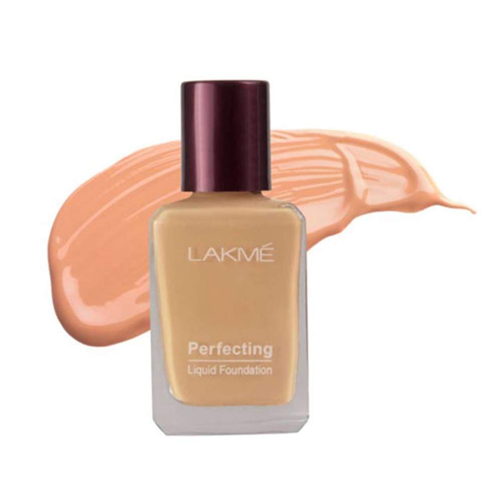 LAKME Perfecting Liquid Foundation, Marble, Waterproof Full Coverage Long Lasting, Dewy Finish Glow, 27ml (Pearl)