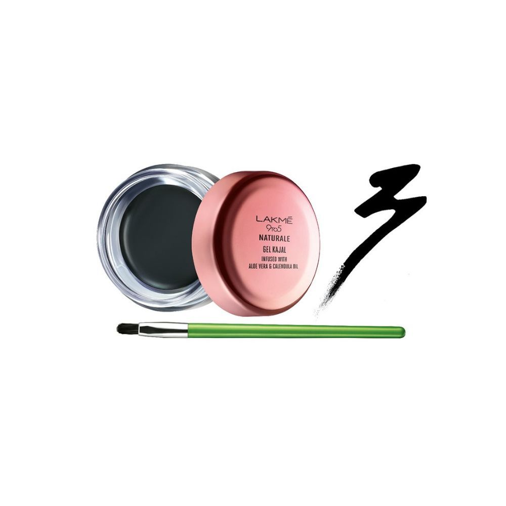 Lakme 9 to 5 Naturale Gel Kajal, Black, 3 g