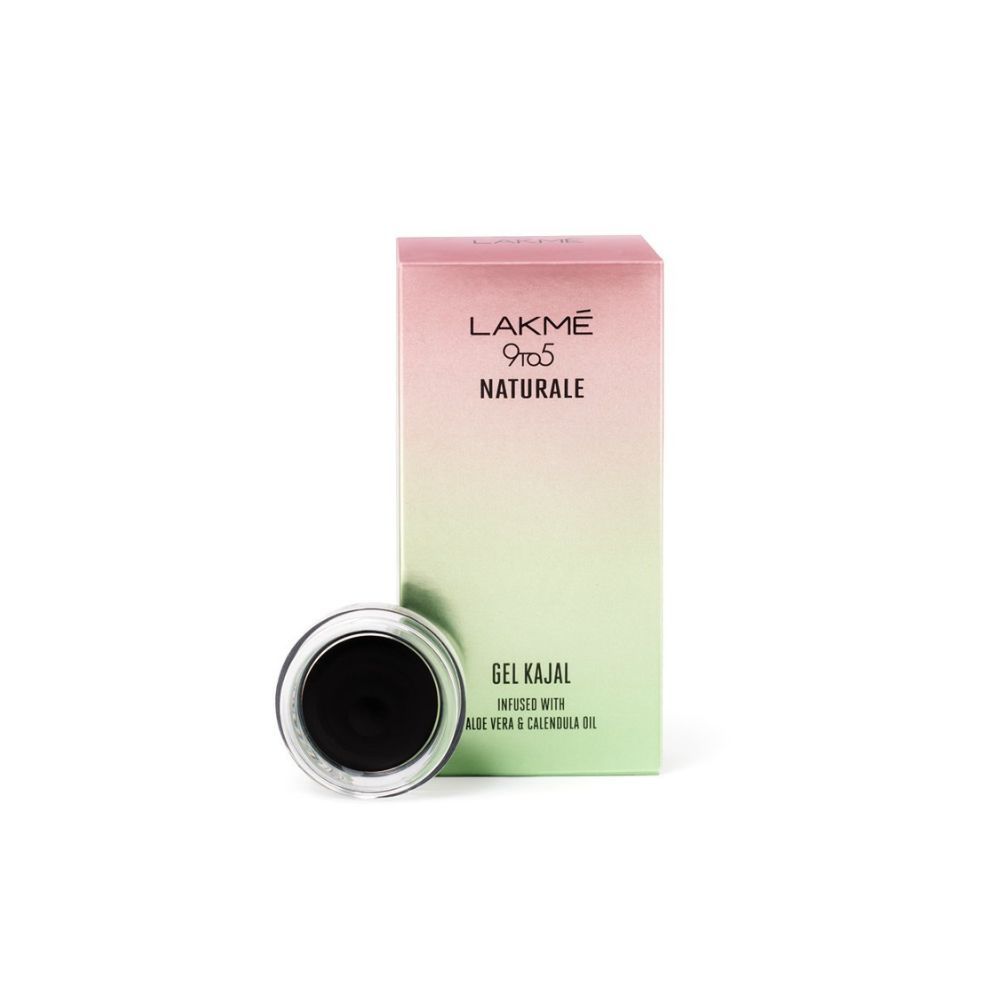 Lakme 9 to 5 Naturale Gel Kajal, Black, 3 g