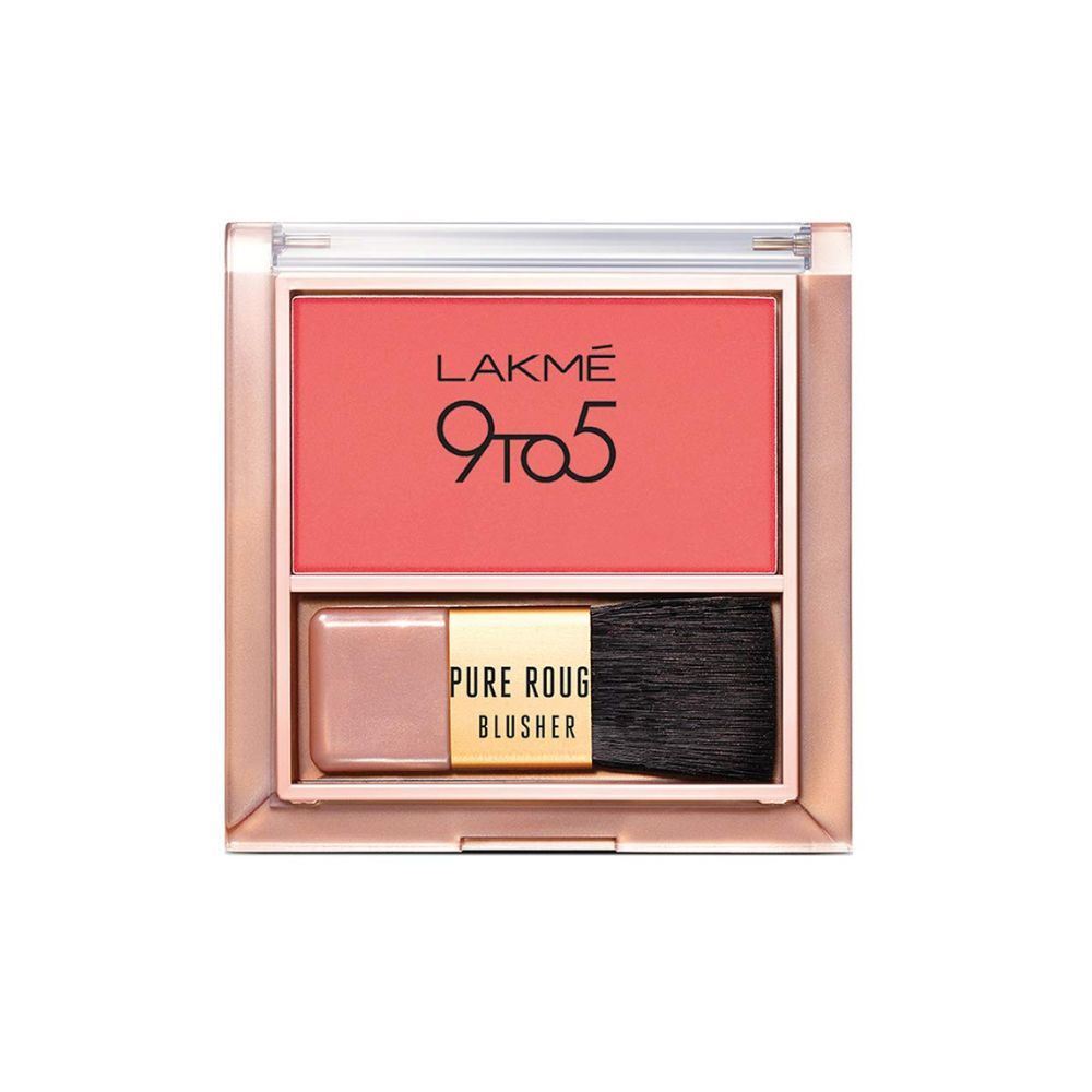 Lakme 9 To 5 Pure Rouge Blusher, Coral Punch, 6 g