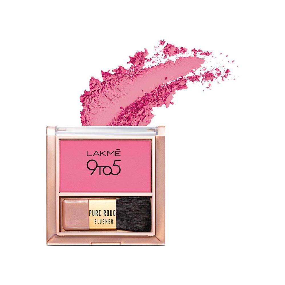 Lakme 9 To 5 Pure Rouge Blusher, Pretty Pink, 6 g