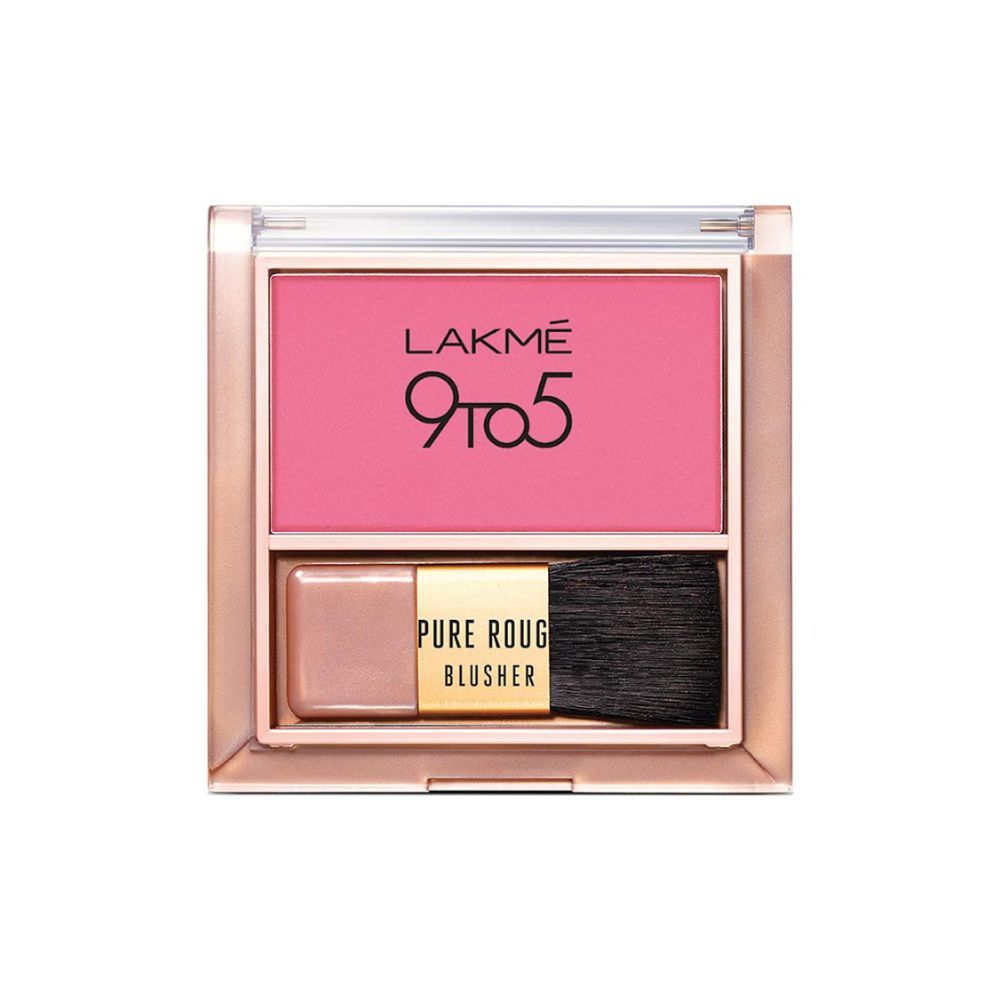 Lakme 9 To 5 Pure Rouge Blusher, Pretty Pink, 6 g