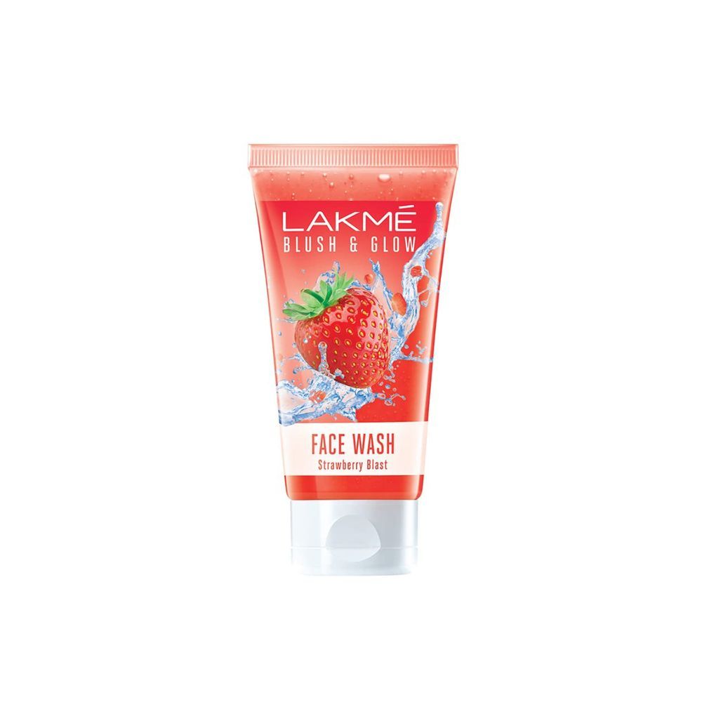 Lakme Blush & Glow Strawberry Freshness Gel Face Wash with Strawberry Extracts, 100 g